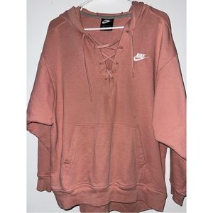 Baby pink Nike hoodie